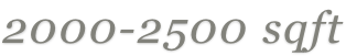 2000-2500 sqft